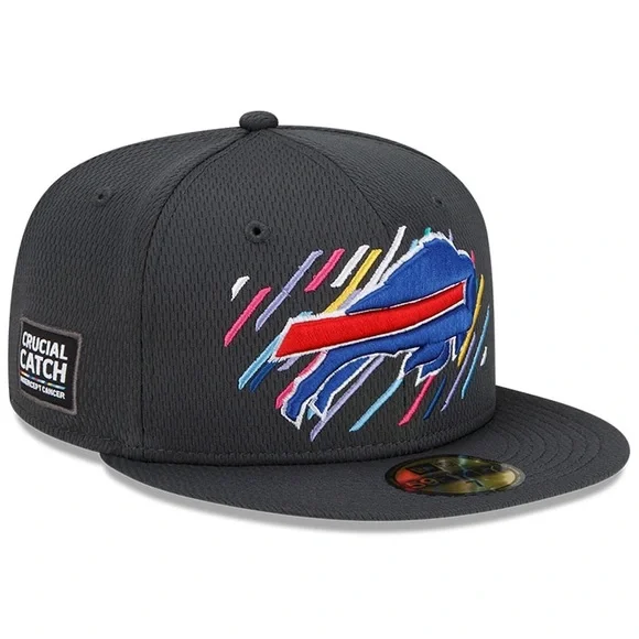 “RARE” New Era Buffalo Bills NFL Crucial Catch 59FIFTY Fitted - sz 7 1/2 RARE! - Picture 2 of 7